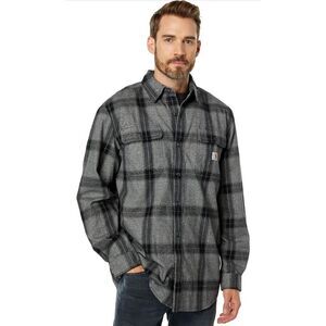 Carhartt Men's Gray Plaid Shirt